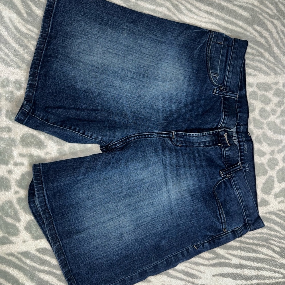 Calvin Klein Deep Blue Denim Shorts